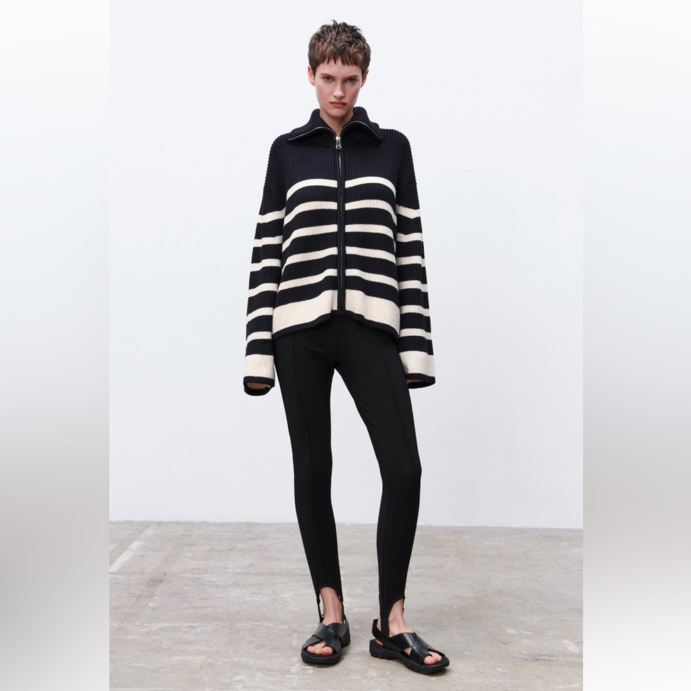 Zara Black Leggings Streamlined Minimalist Design